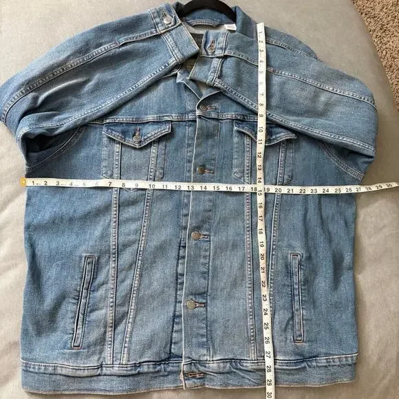 Levi Strauss Signature Gold Denim Trucker Jacket Men XL Y2K Streetwear Skater - Picture 3 of 8